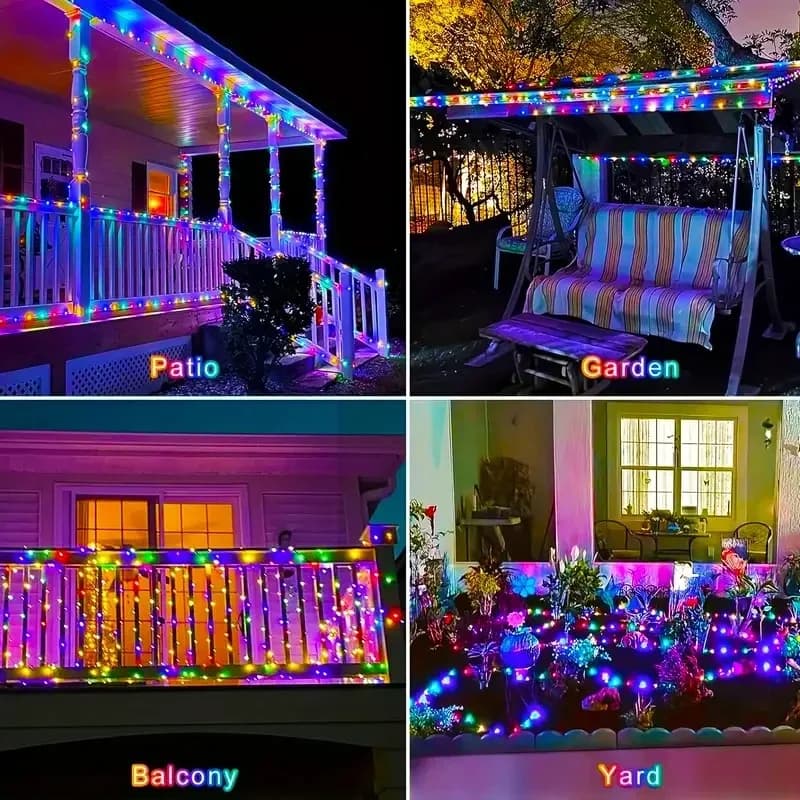 Buiten solar RGB-slingerlampen, waterdicht