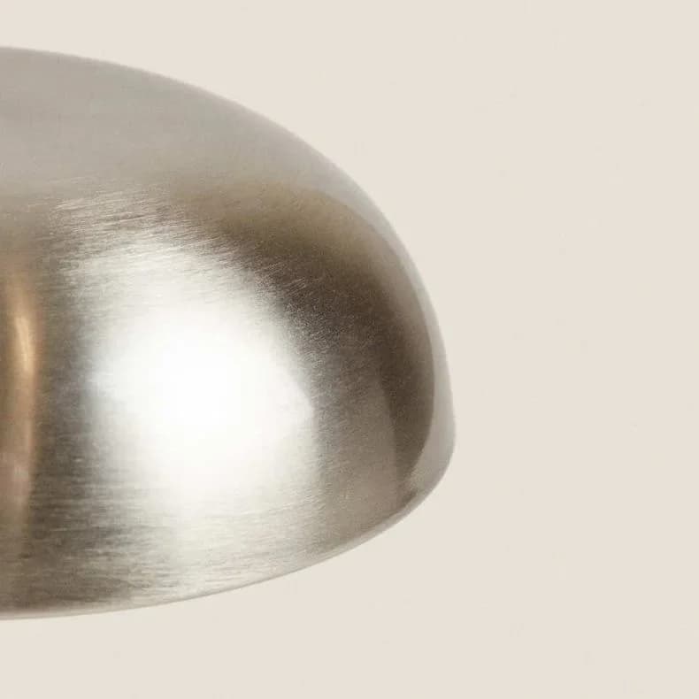 Oplaadbare metalen paddenstoel-tablelamp met aanraakbediening