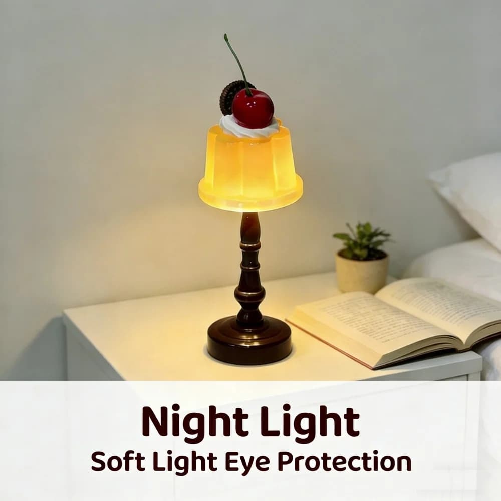 Retro Pudding Vorm Mini LED Bureaulamp Nachtlicht