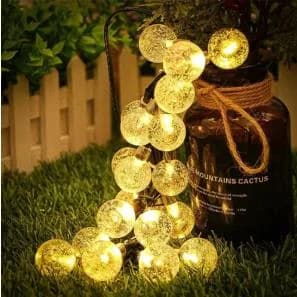 Solaire kristallen bol sfeerverlichting, warm wit waterdicht