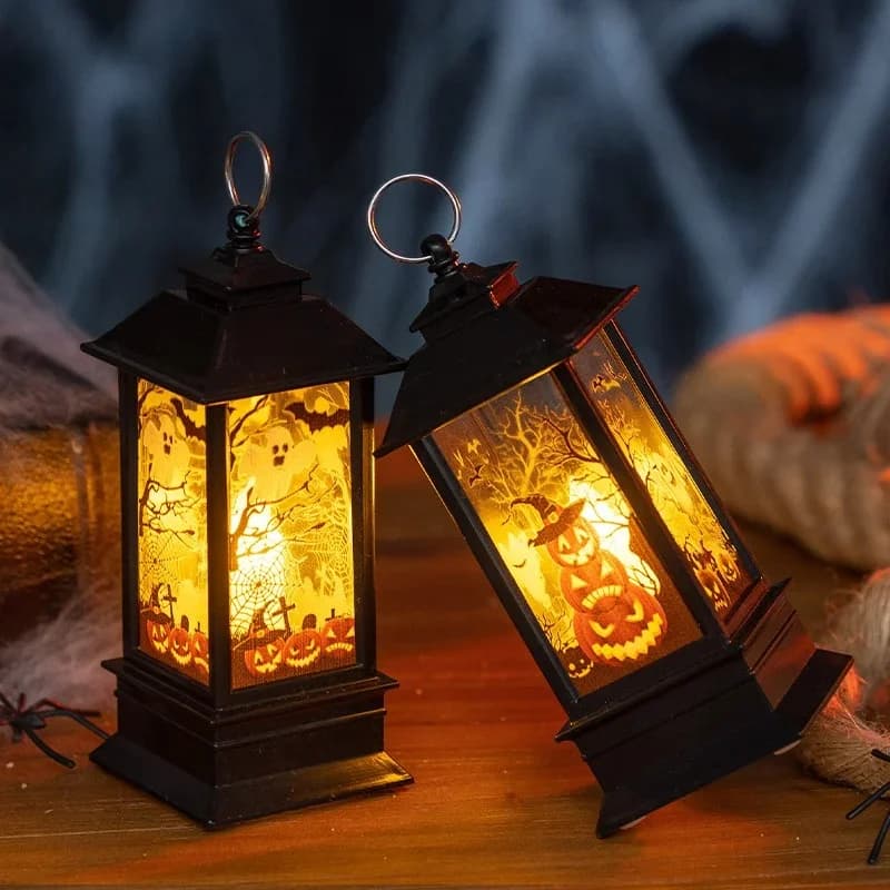 Retro Mini LED Lantaarn Nachtlamp, Halloween Thema