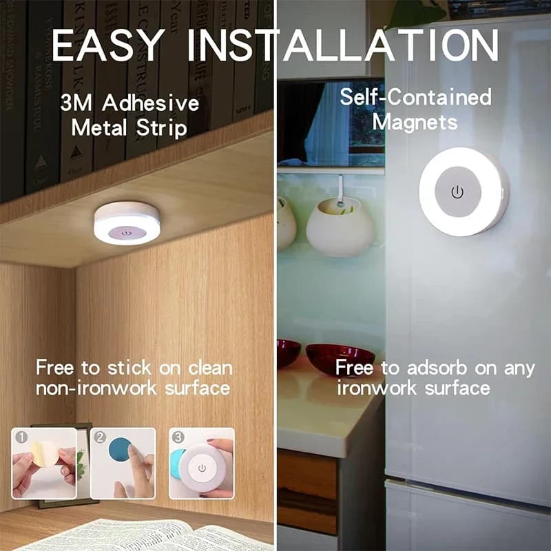 USB oplaadbare magnetische touch sensor LED nachtlampje