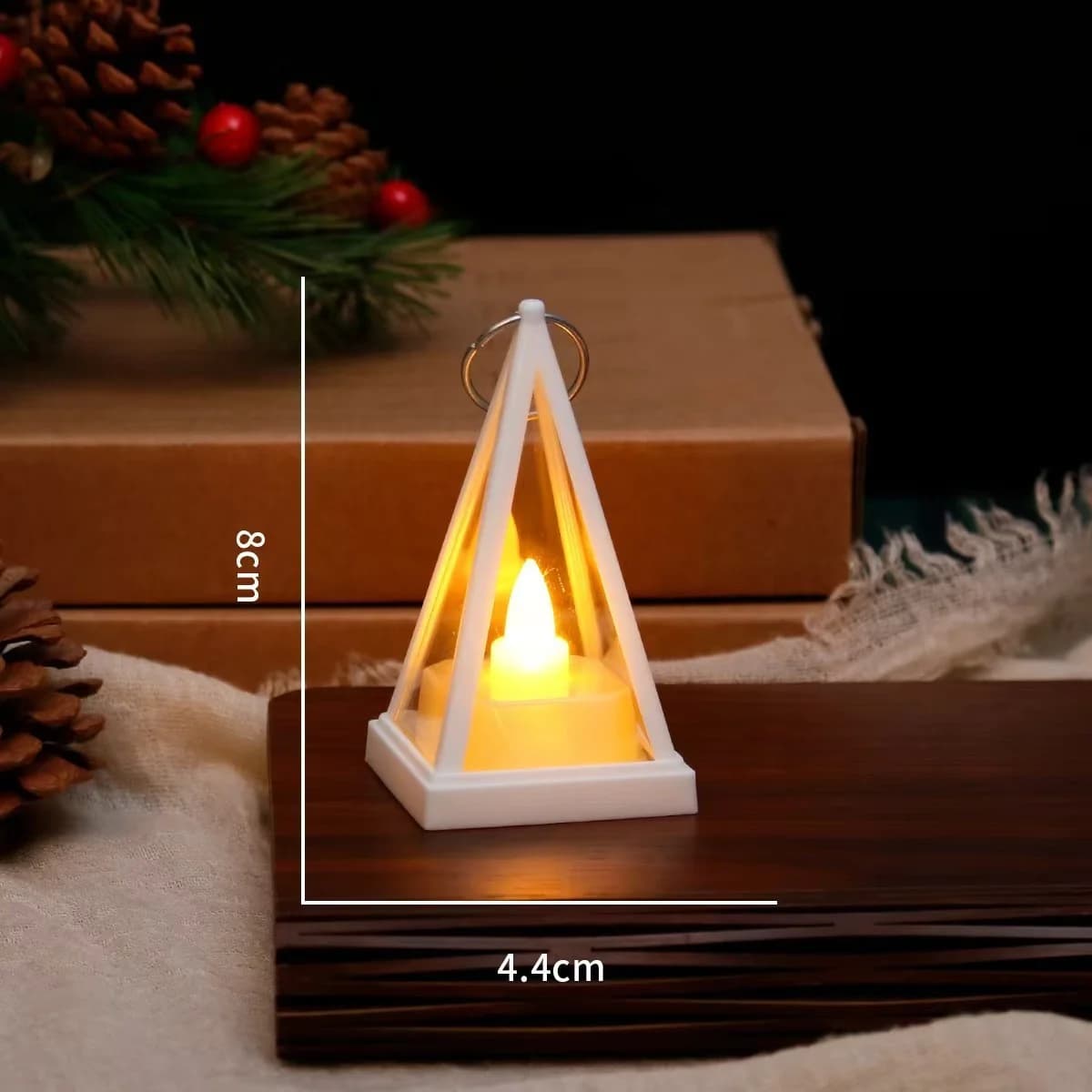 Mini vintage LED-kaarslantaarn nachtlampje