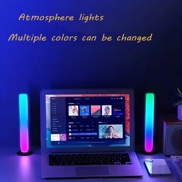 Oplaadbare USB RGB Muziek Rhythm Light