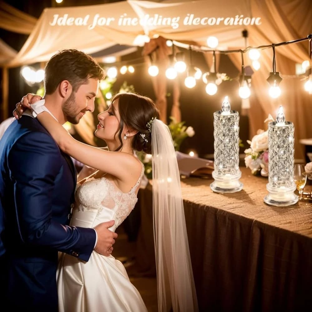 Rozenspatroon LED projectie lamp zonder vlam