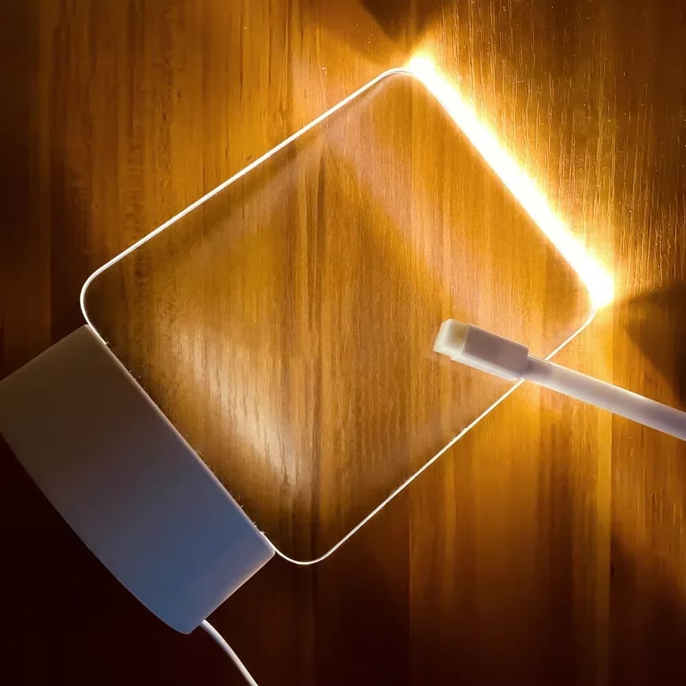 USB LED berichtentafel nachtlampje met pen voor bureau